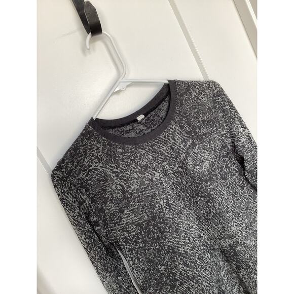 Lululemon long sleeve swiftly breathe pull over shirt top rhino gray - Picture 3 of 9